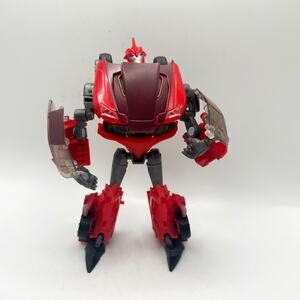Transformers Prime Deluxe Knock Out Autobot Hasbro Partially Complete EUC